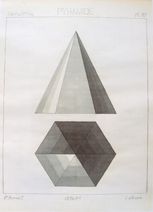 Plakat w stylu vintage "Pyramide" 60 x 90 cm
